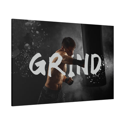 GRIND Motivational Boxing Canvas Wall Art