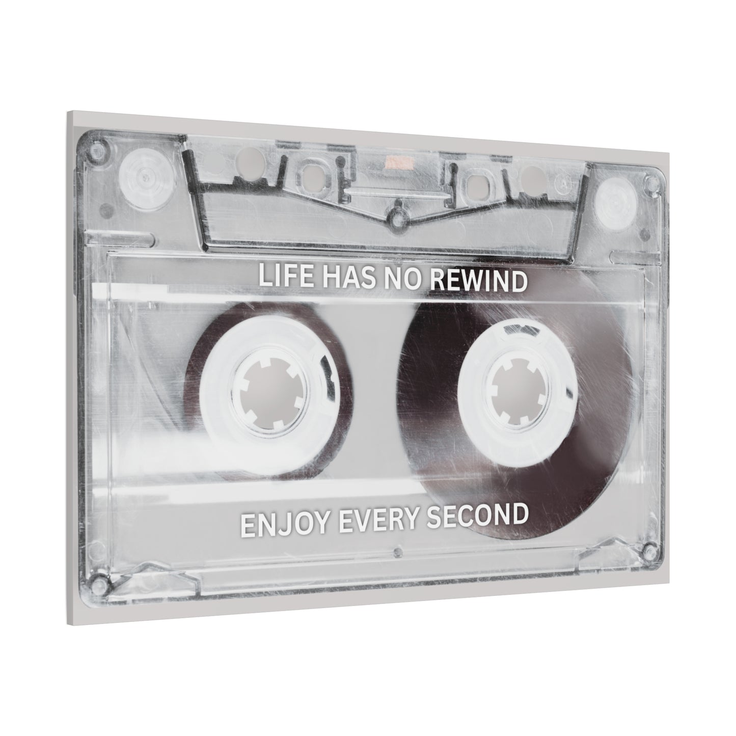 Life Has No Rewind, Enjoy Every Second - Music Lover Music Tape Cassette Tape Canvas Print