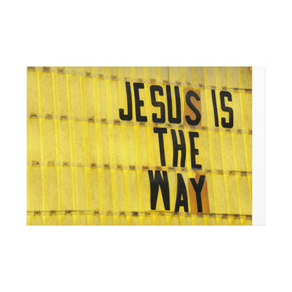 Jesus Is The Way Matte Canvas Wall Art