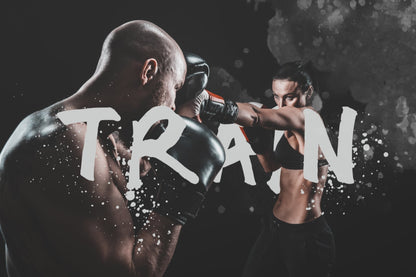 Train Female Boxer Canvas Wall Art