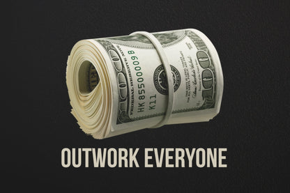 Outwork Everyone Money Roll Canvas Wall Art