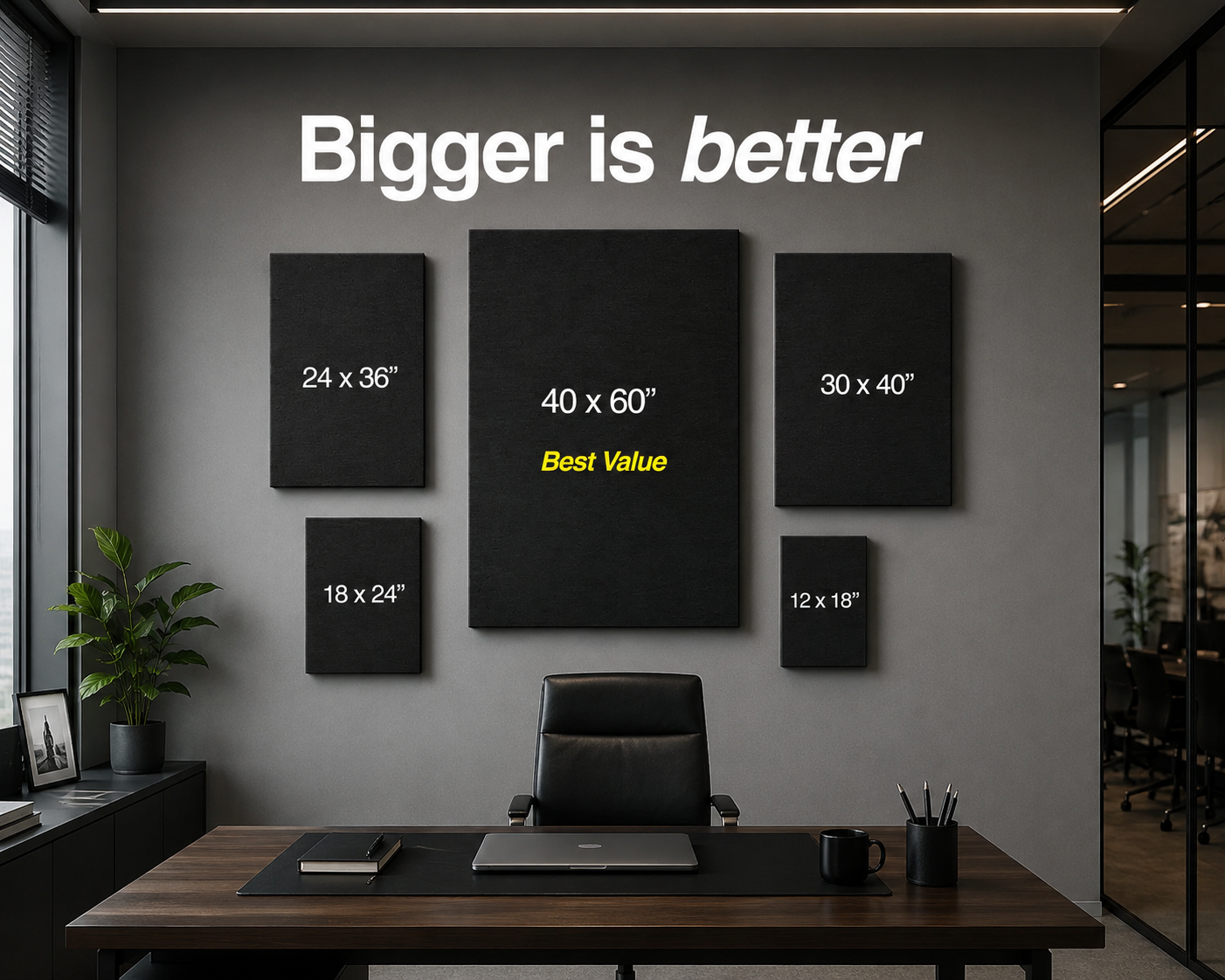 Cash Stacks $100 Dollar Bills Matte Canvas Print Wall Art
